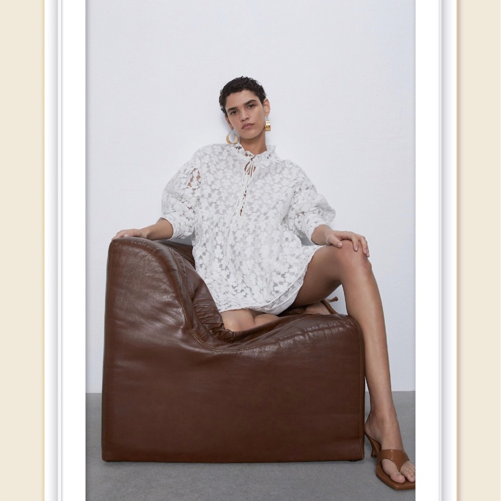 NWT ZARA TEXTURED MINI DRESS